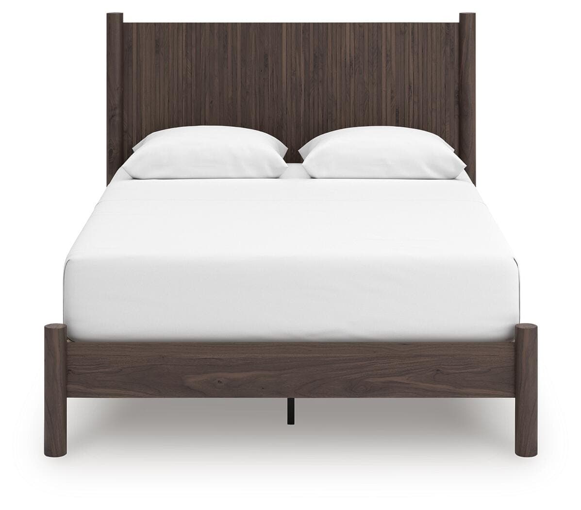 Cadmori Queen Panel Platform Bed — Brown — view 3