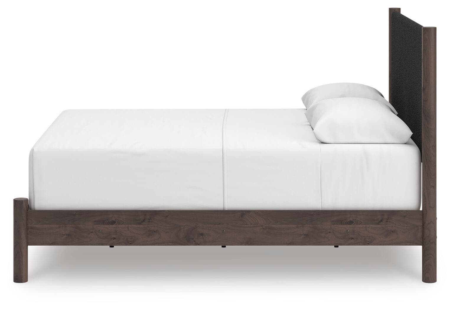 Cadmori Queen Upholstered Panel Bed — Brown — view 7