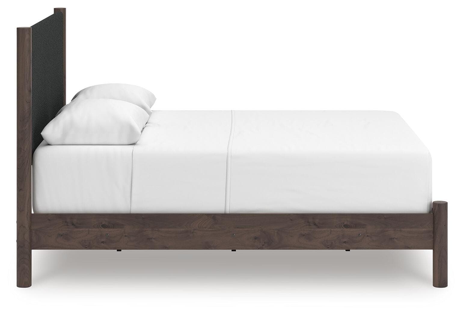 Cadmori Queen Upholstered Panel Bed — Brown — view 5
