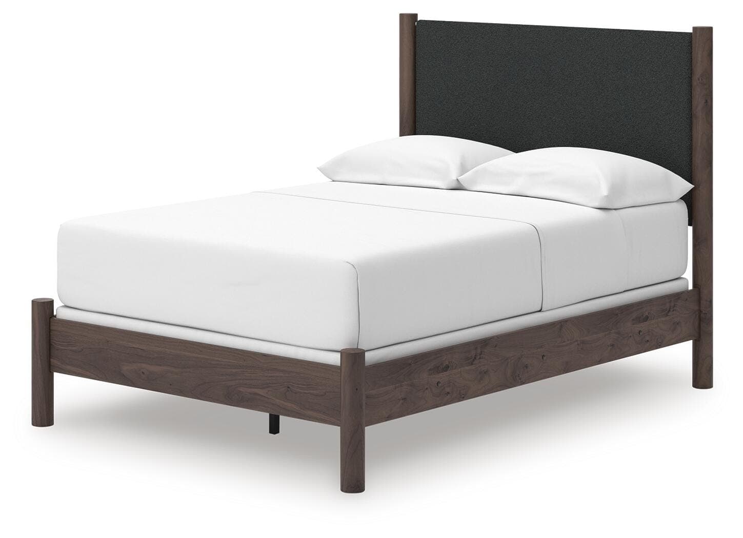 Cadmori Full Upholstered Panel Bed — Brown — view 4