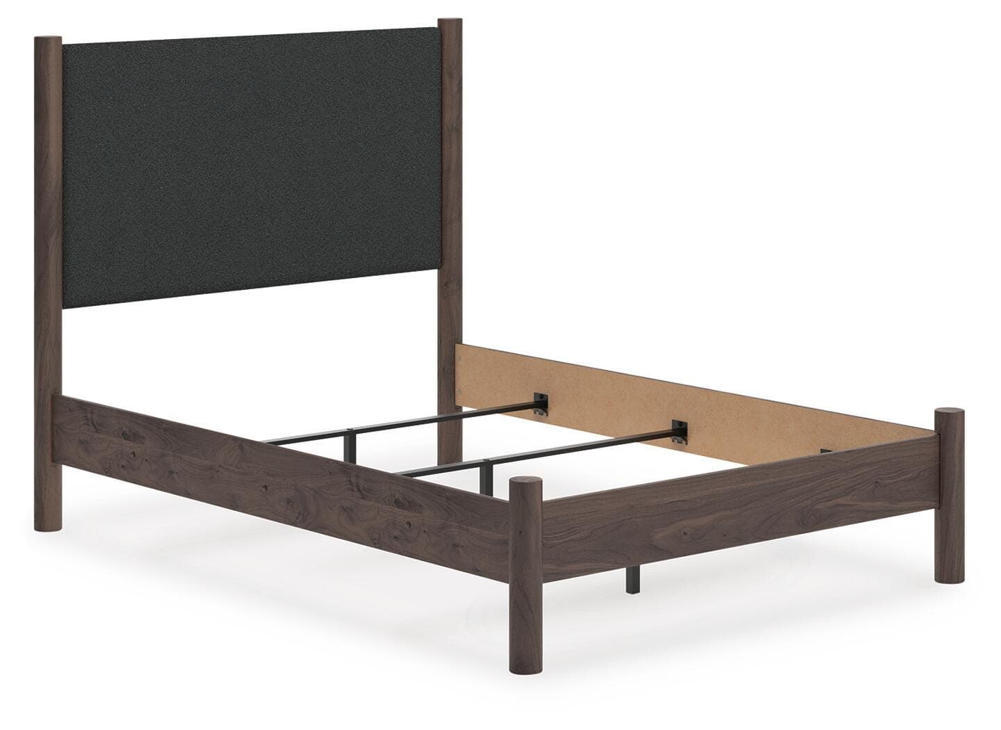 Cadmori Full Upholstered Panel Bed — Brown — view 2