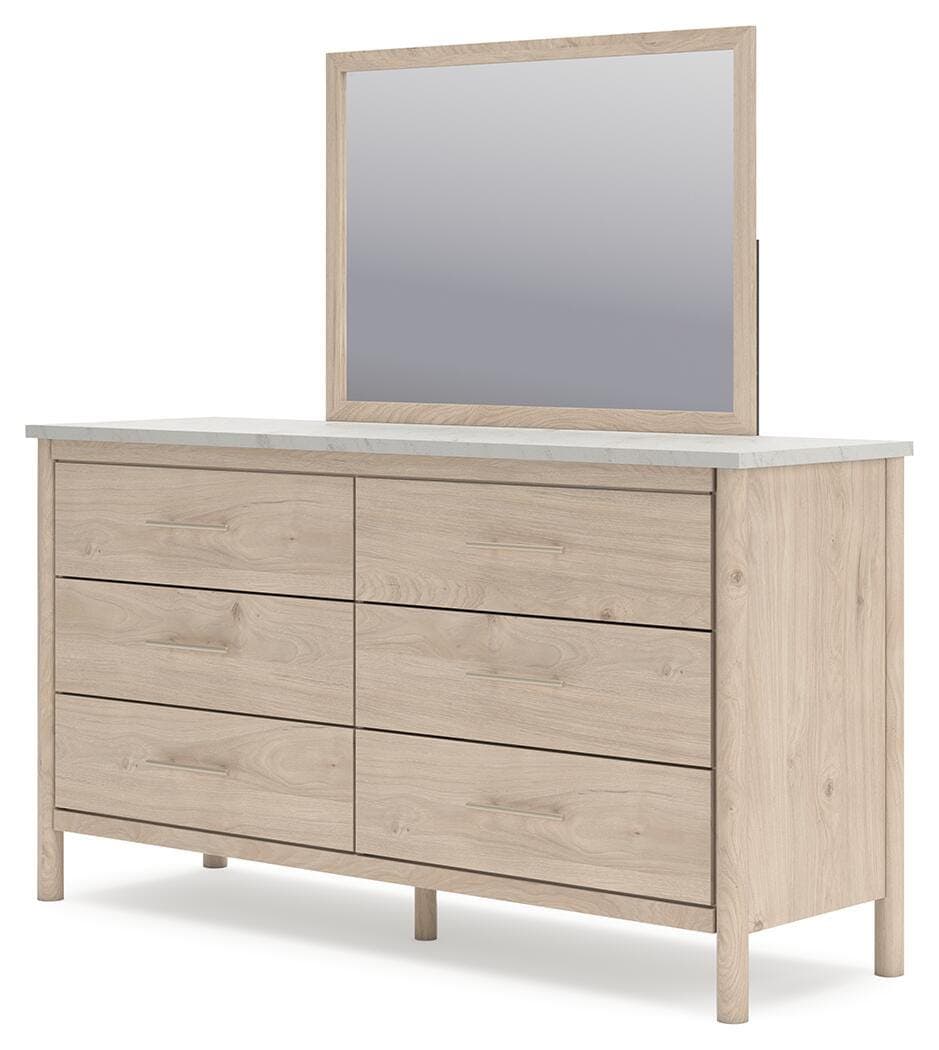 Cadmori Dresser and Mirror — Brown/Beige — view 4
