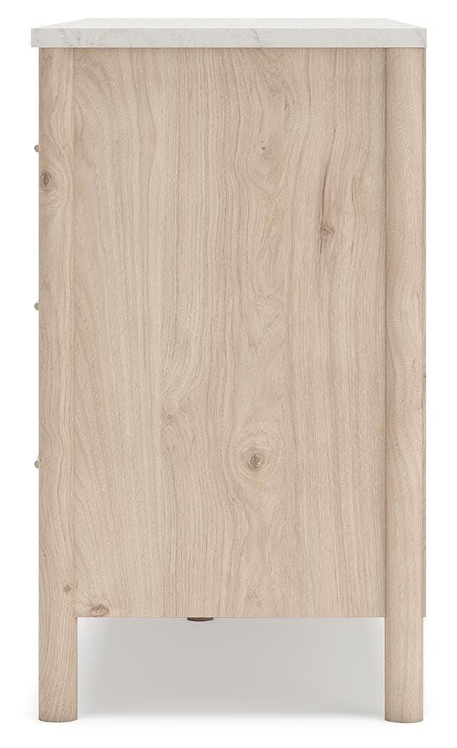 Cadmori Dresser — White & Brown/Beige — view 7