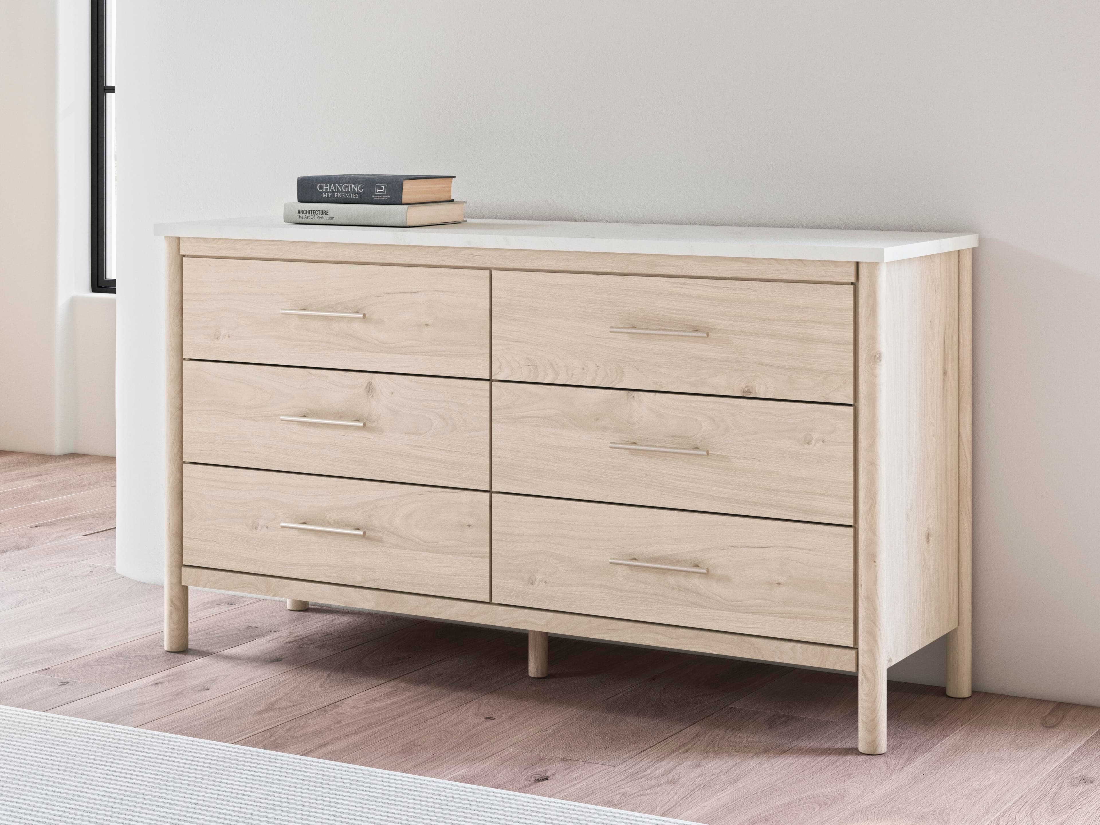 Cadmori Dresser — White & Brown/Beige — view 2