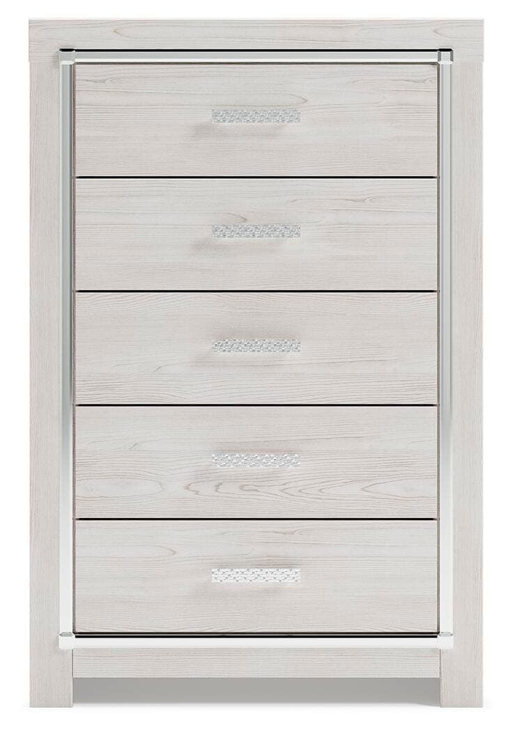 Altyra Chest of Drawers — White — view 3