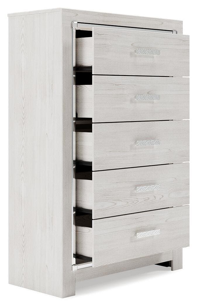 Altyra Chest of Drawers — White — view 5