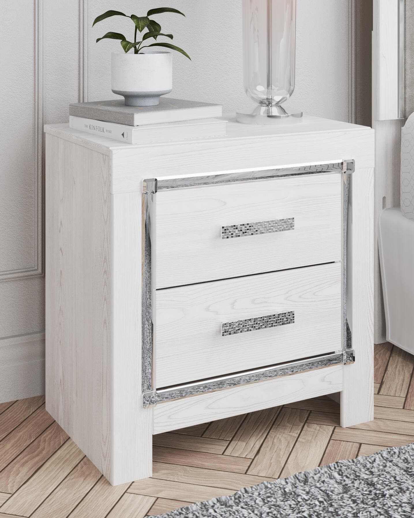 Altyra Nightstand — White — view 2