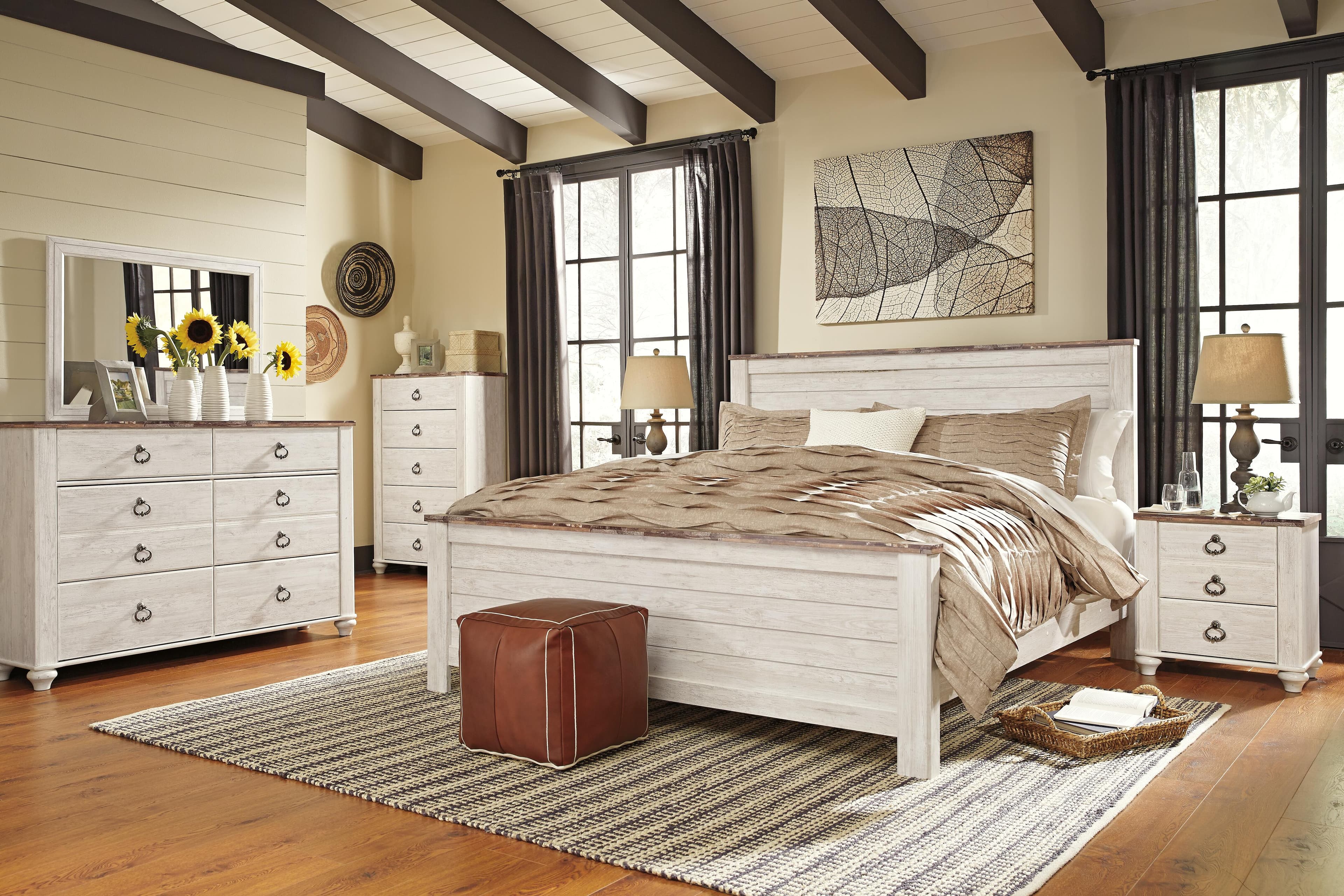 Willowton King/California King Panel Headboard — White — view 5