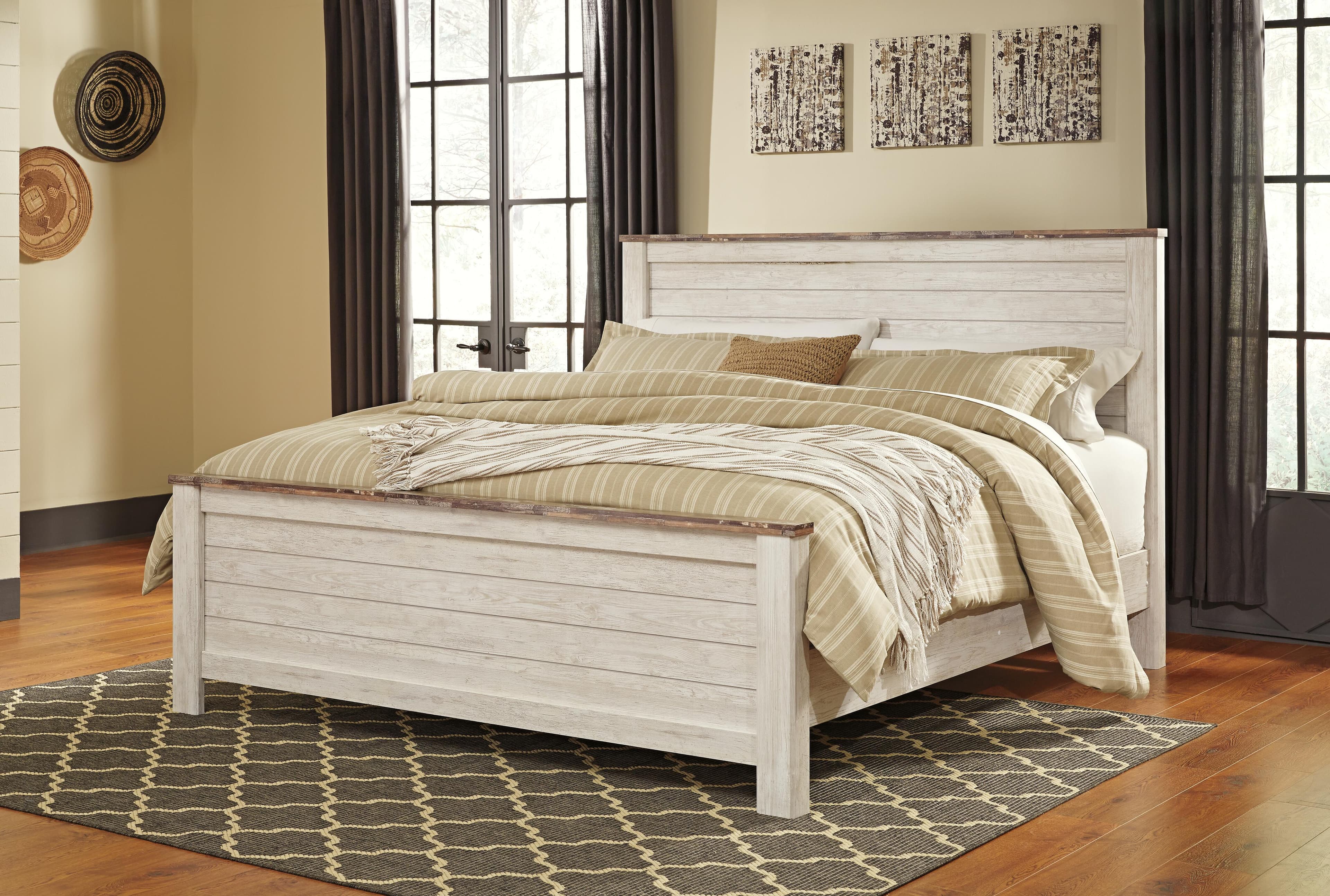 Willowton King/California King Panel Headboard — White — view 4