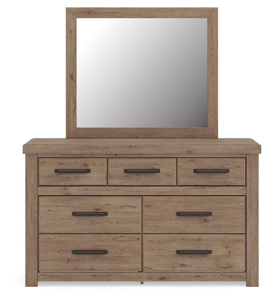 Garistyn Dresser and Mirror — Light Brown — view 5