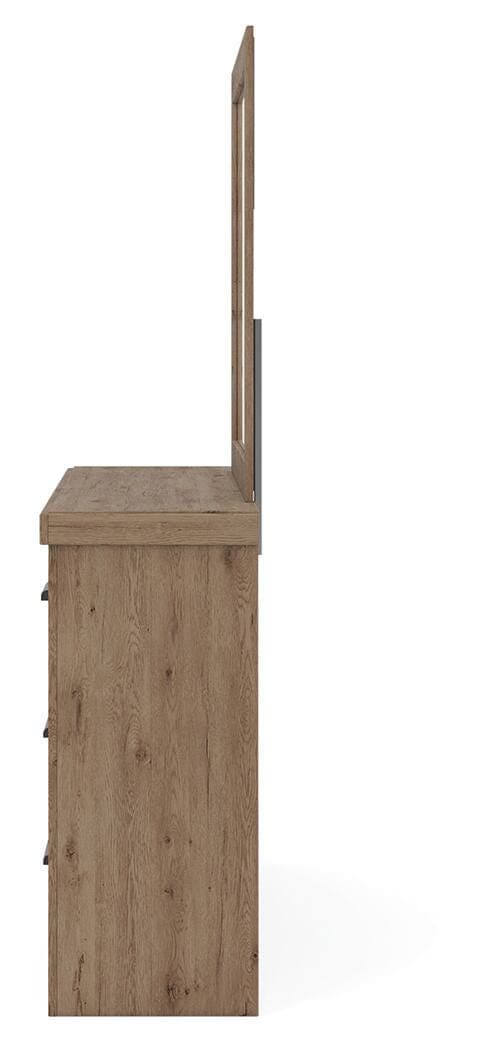 Garistyn Dresser and Mirror — Light Brown — view 7