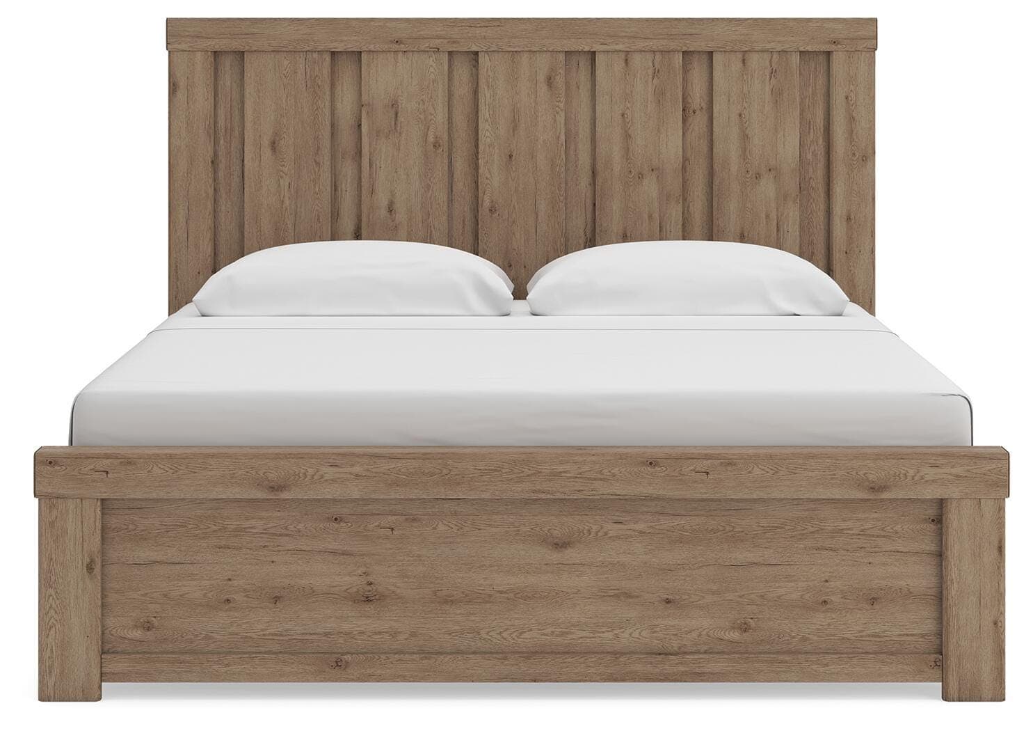 Garistyn King Panel Bed — Light Brown — view 5