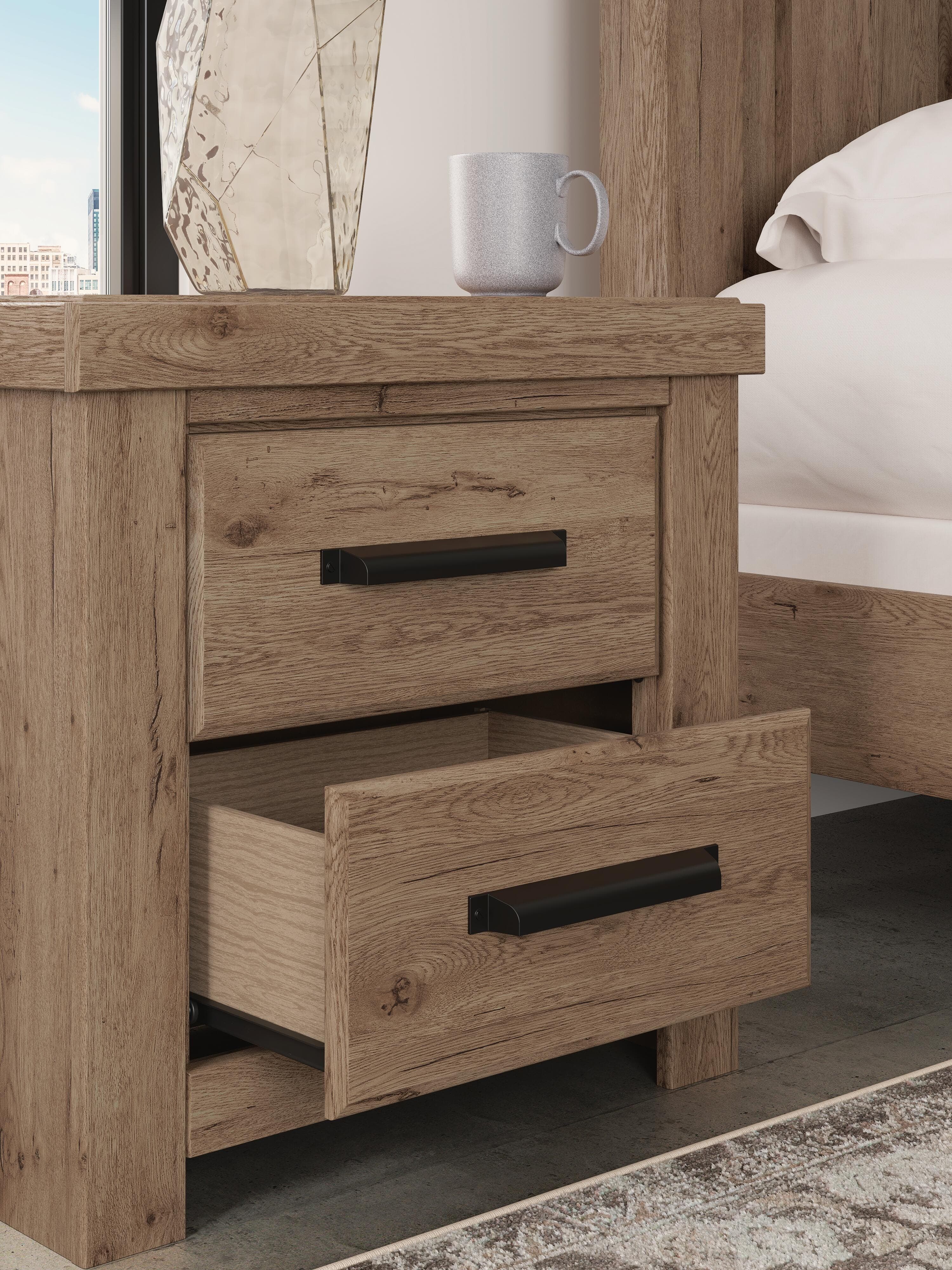 Garistyn Nightstand — Brown/Beige — view 3