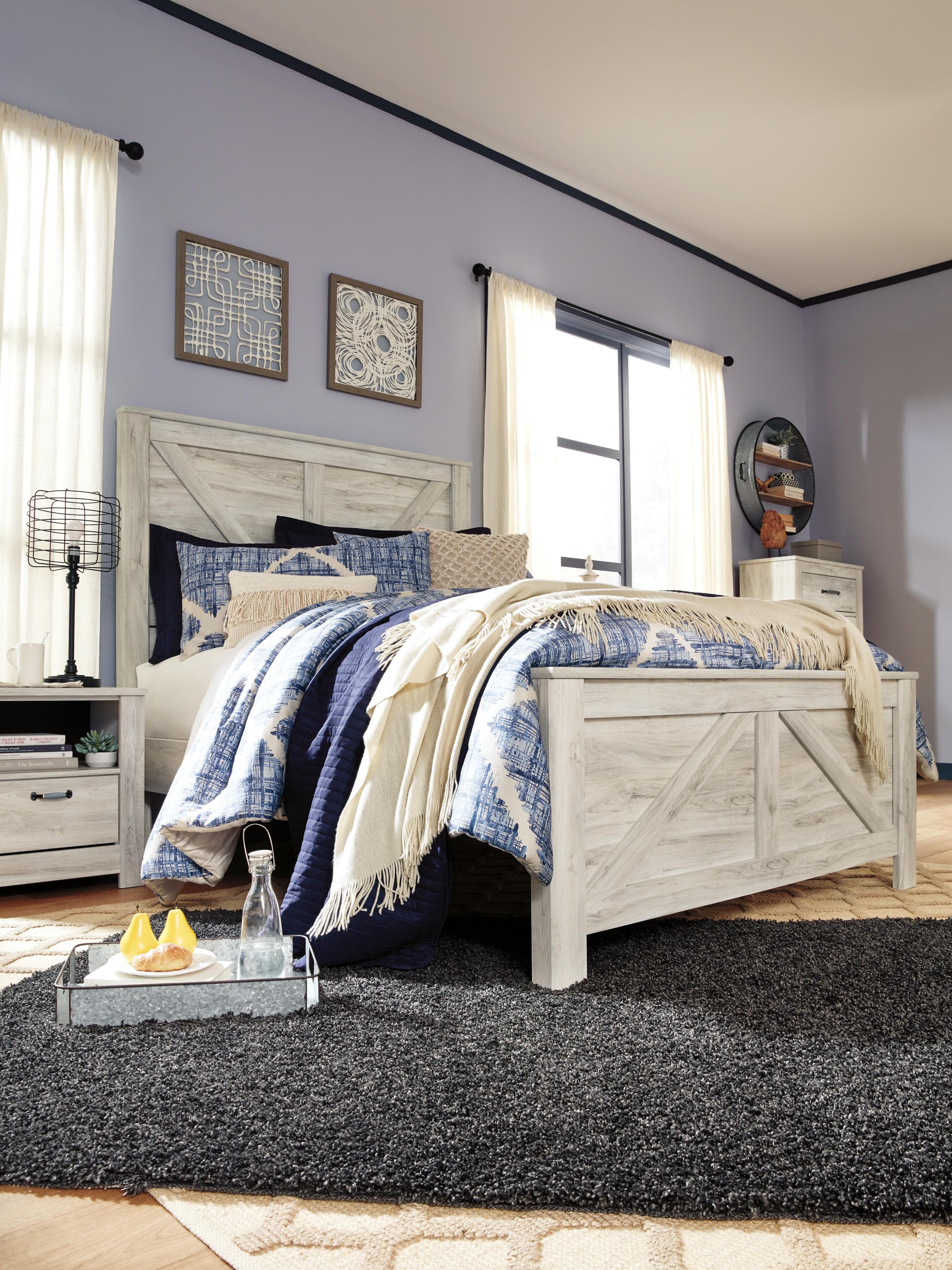 Bellaby Queen Crossbuck Panel Bed — White — view 6