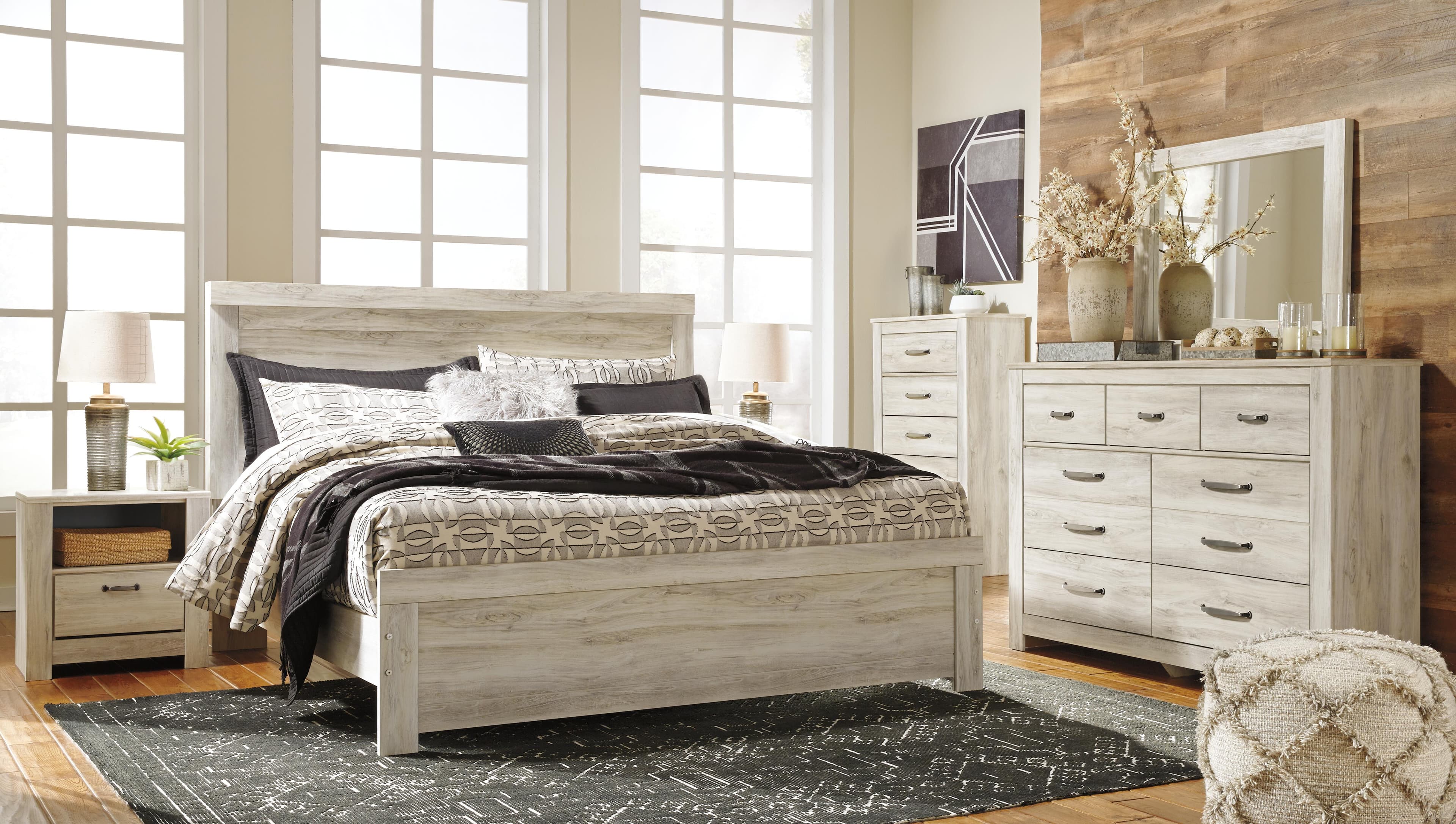 Bellaby King Panel Bed — White — view 5