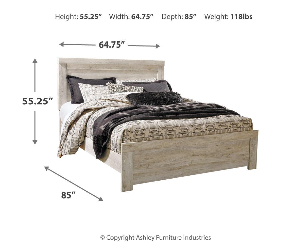 Bellaby Queen Panel Bed — White — view 4
