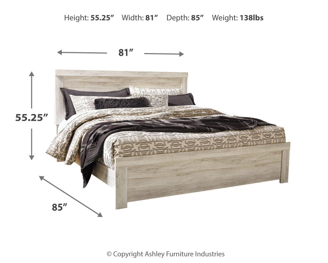Bellaby King Panel Bed — White — view 4