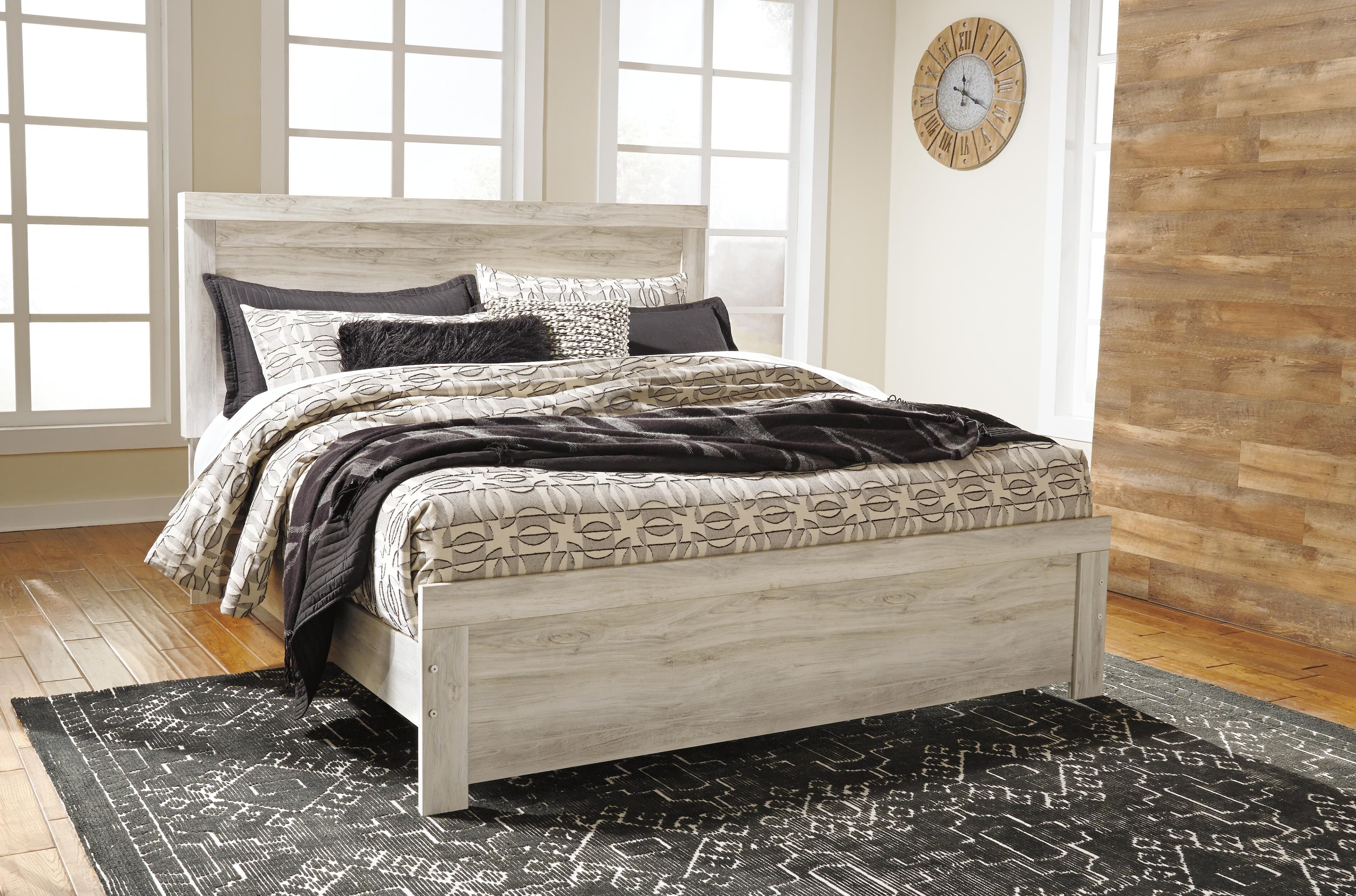 Bellaby King Panel Headboard — White & Brown/Beige — view 7