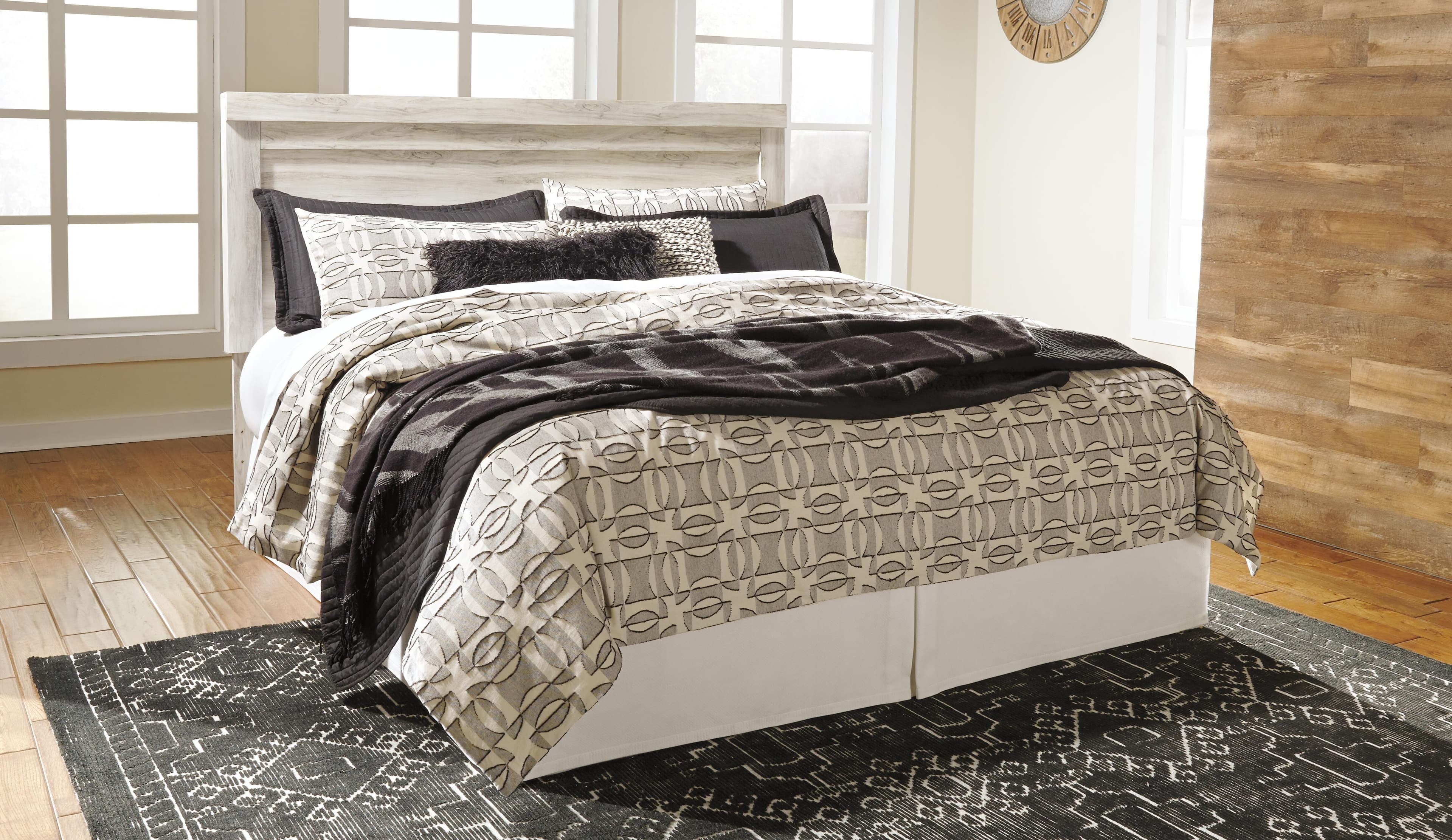 Bellaby King Panel Headboard — White & Brown/Beige — view 3