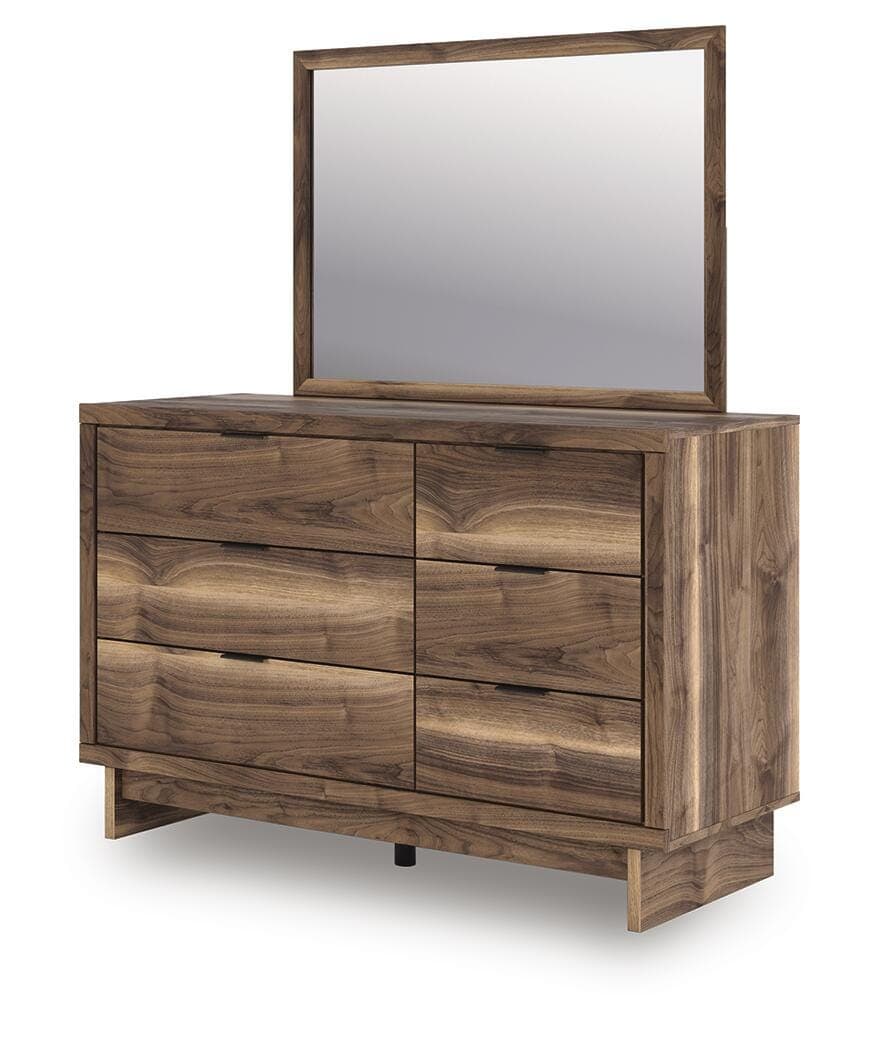 Zadilyn Dresser and Mirror — Brown/Beige — view 8