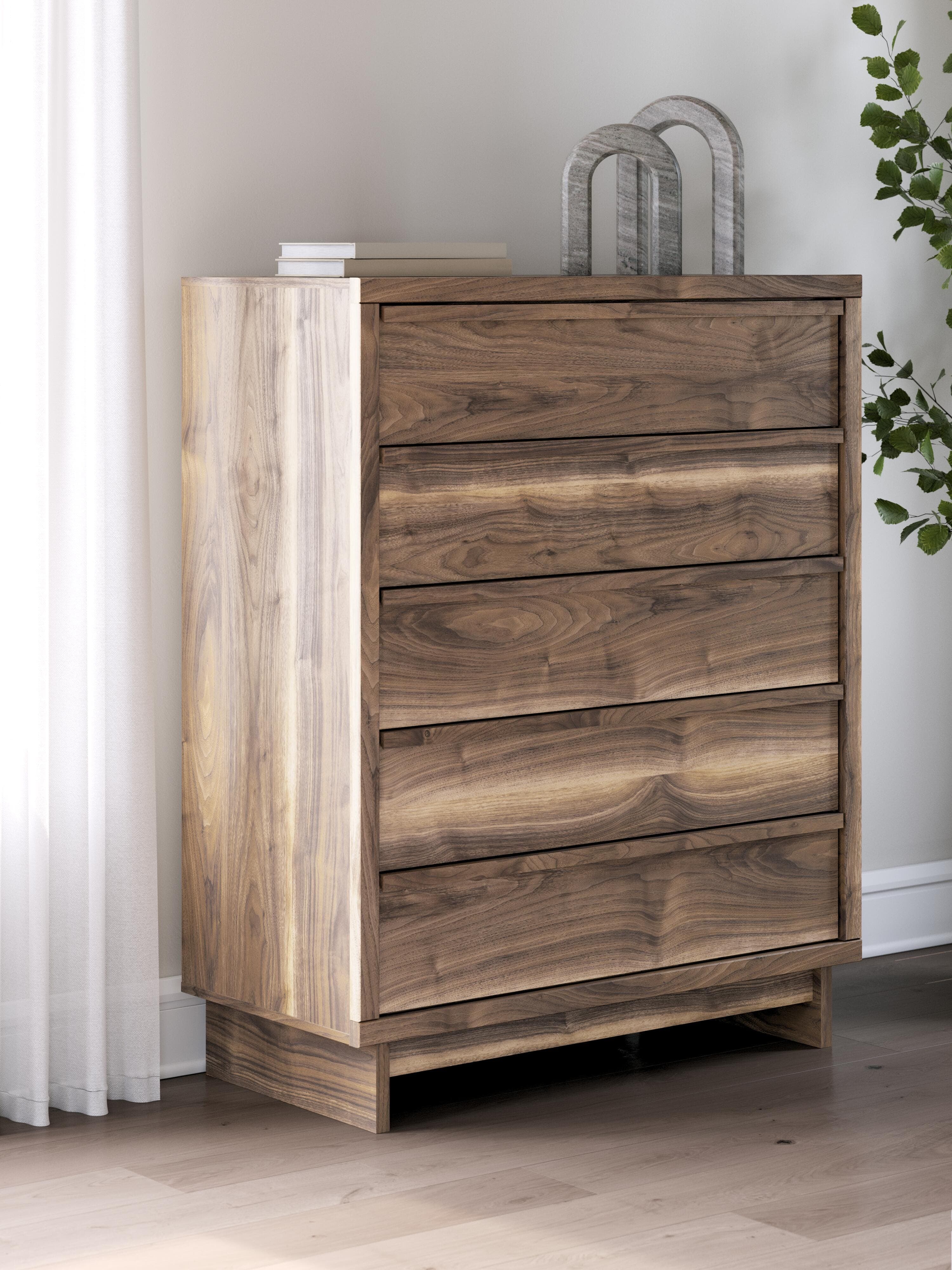 Zadilyn Wide Chest of Drawers — Brown/Beige — view 2