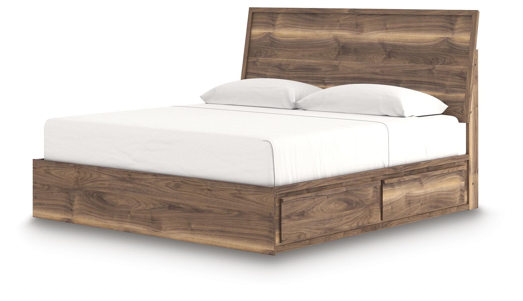 Zadilyn King Panel Bed with Storage — Brown/Beige — view 5