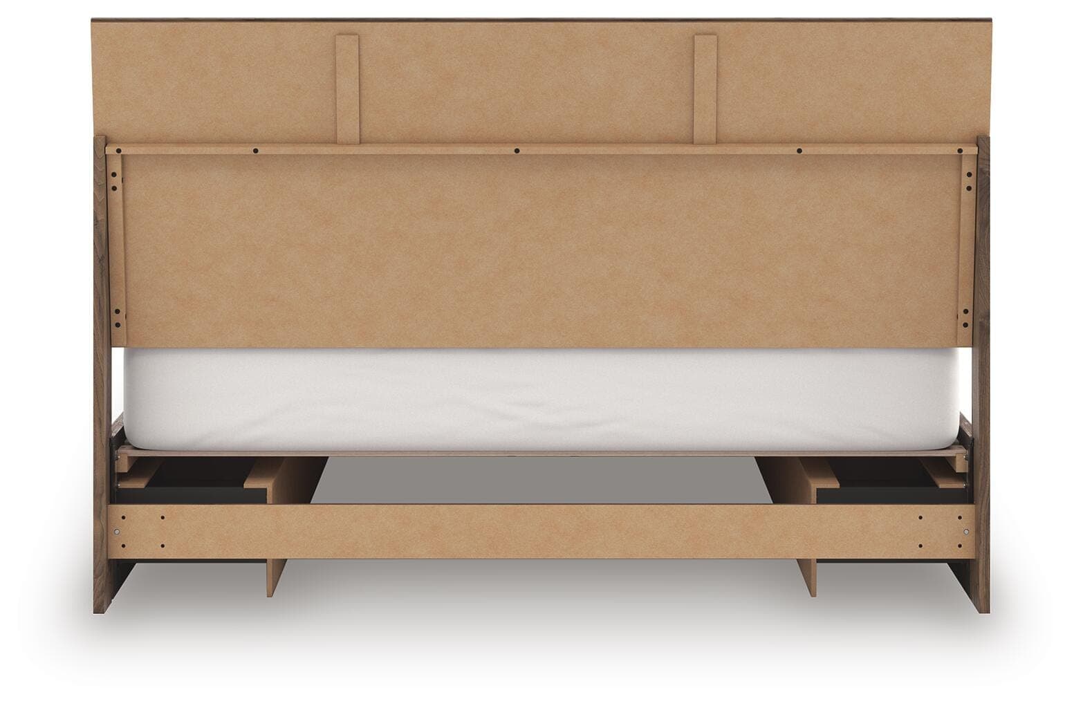 Zadilyn King Panel Bed with Storage — Brown/Beige — view 7