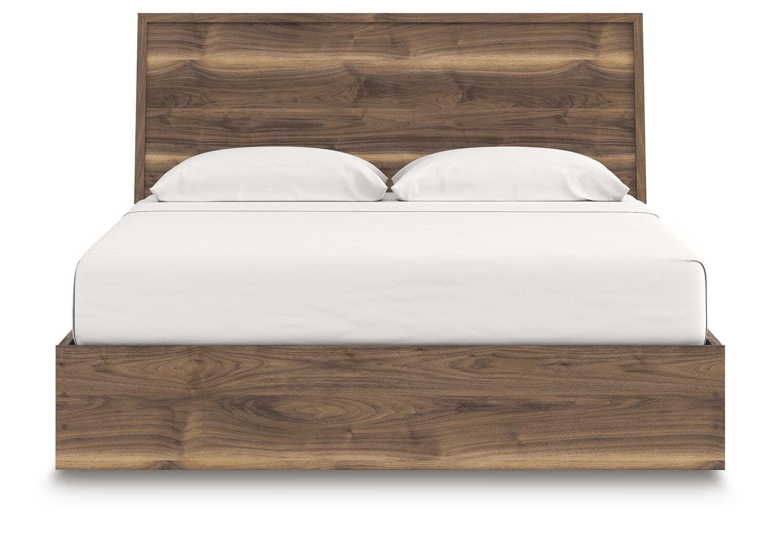 Zadilyn King Panel Bed with Storage — Brown/Beige — view 3