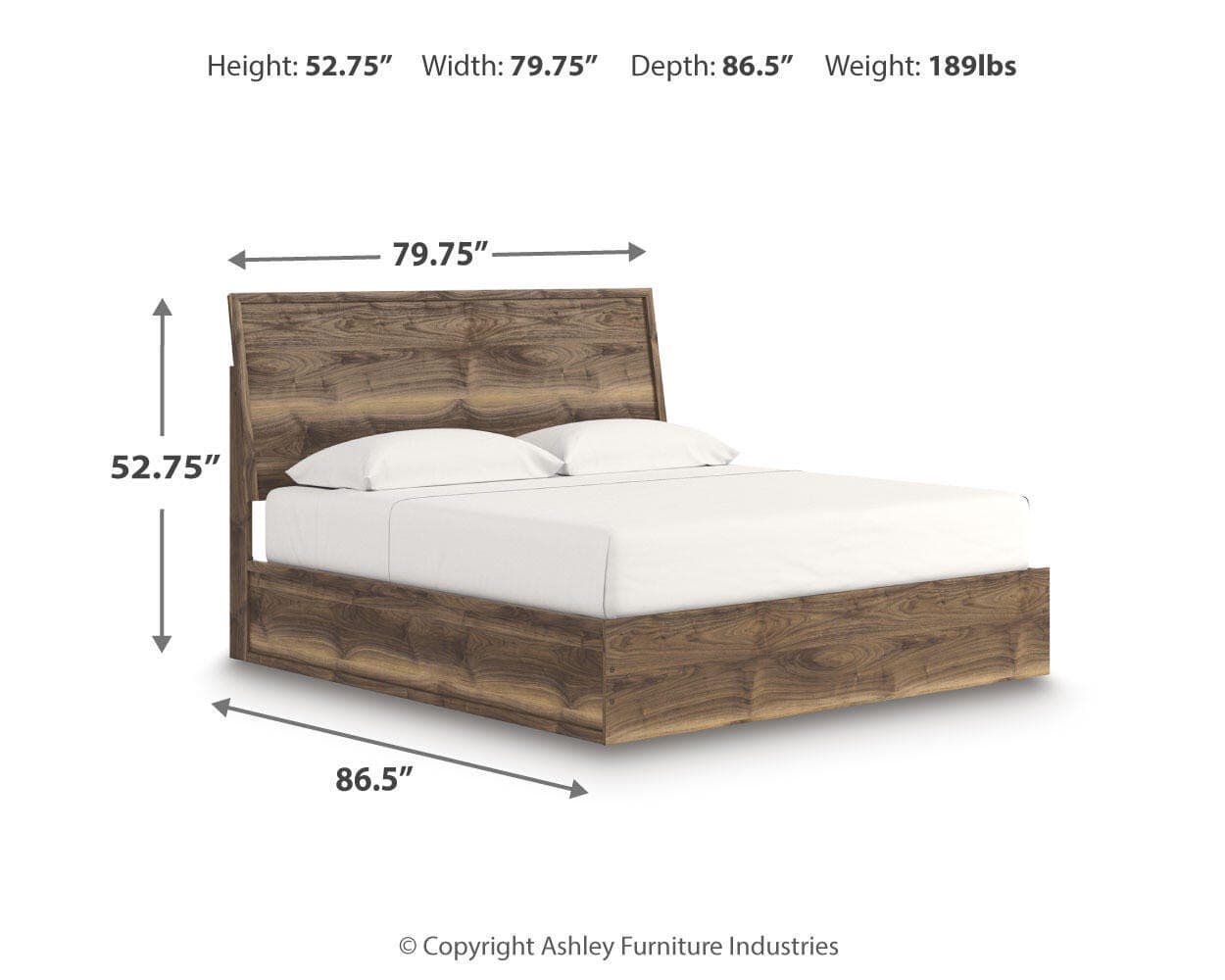 Zadilyn King Panel Bed — Brown/Beige — view 8