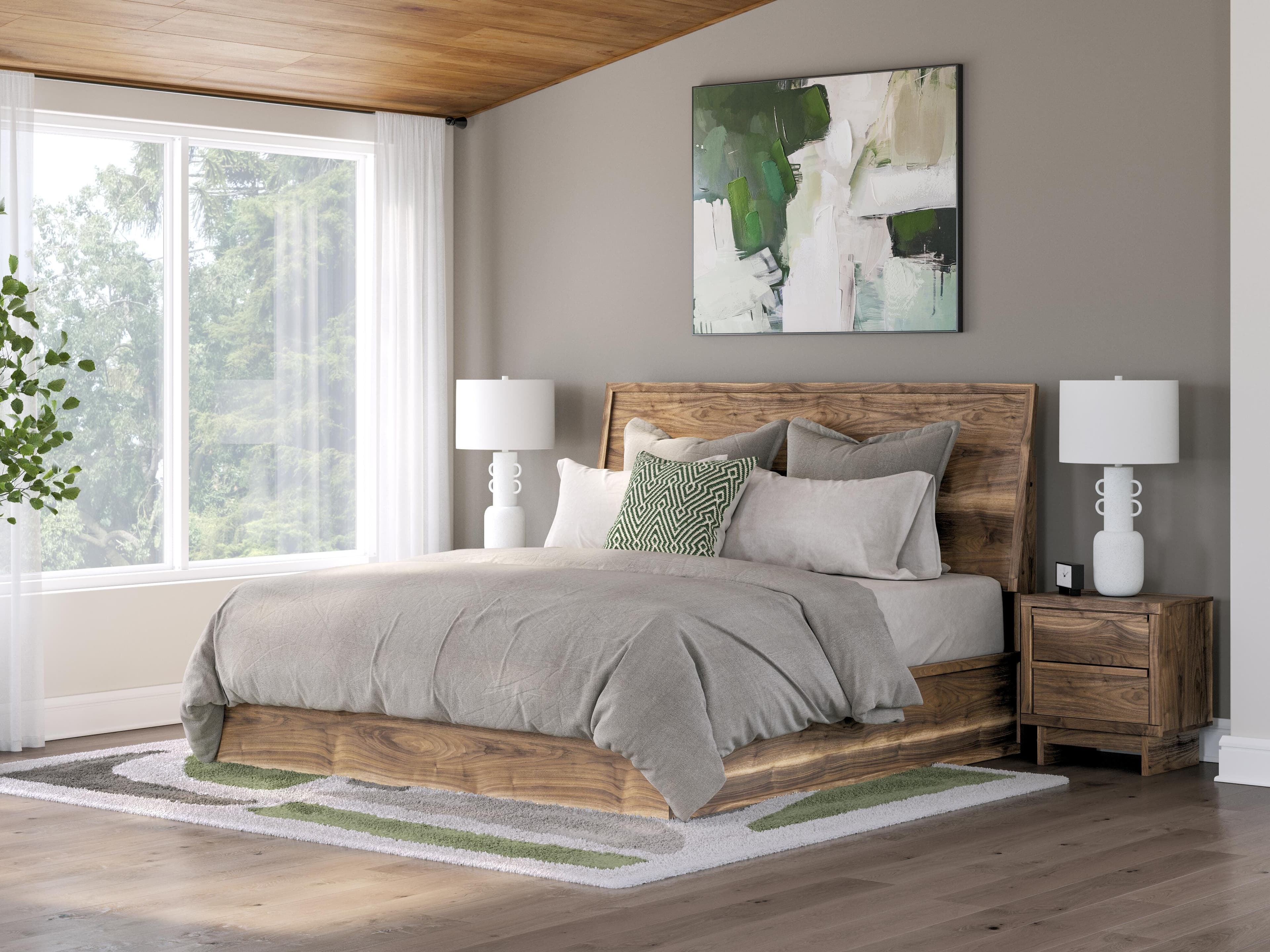 Zadilyn King Panel Bed — Brown/Beige — view 2