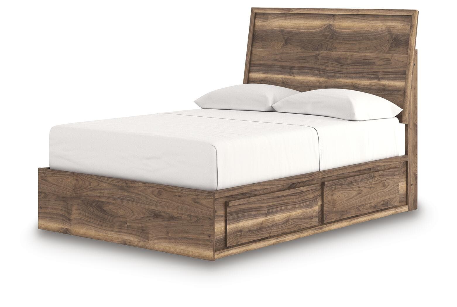 Zadilyn Full Panel Bed with Storage — Brown/Beige — view 8