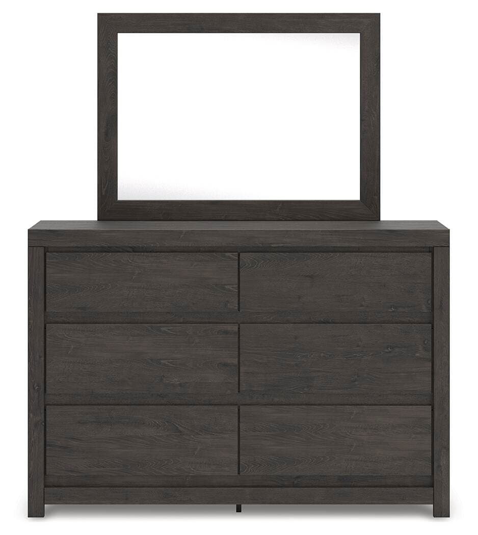 Parlayon Dresser and Mirror — Black/Gray — view 4