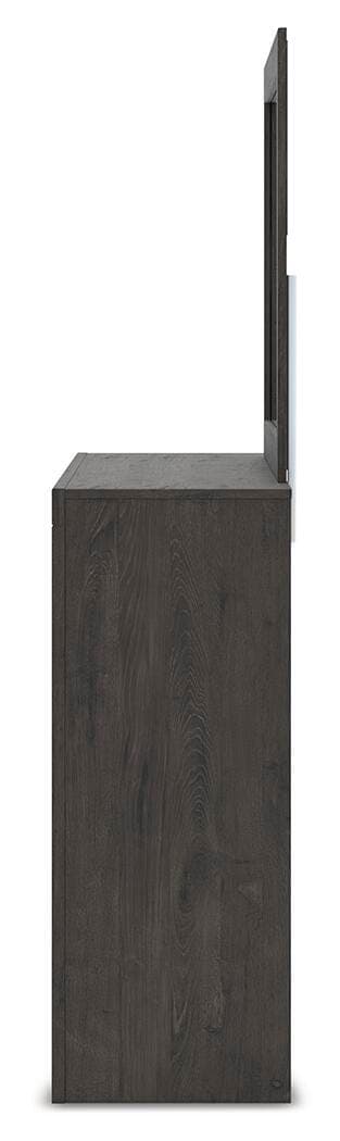 Parlayon Dresser and Mirror — Black/Gray — view 6