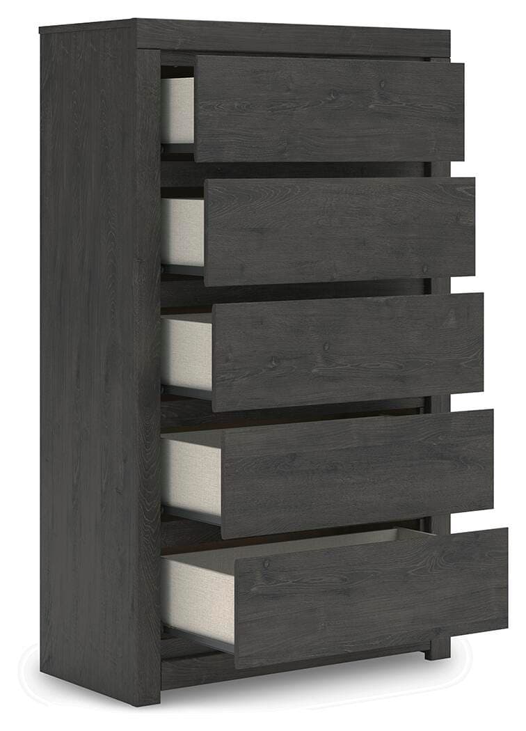 Parlayon Chest of Drawers — Black/Gray — view 4