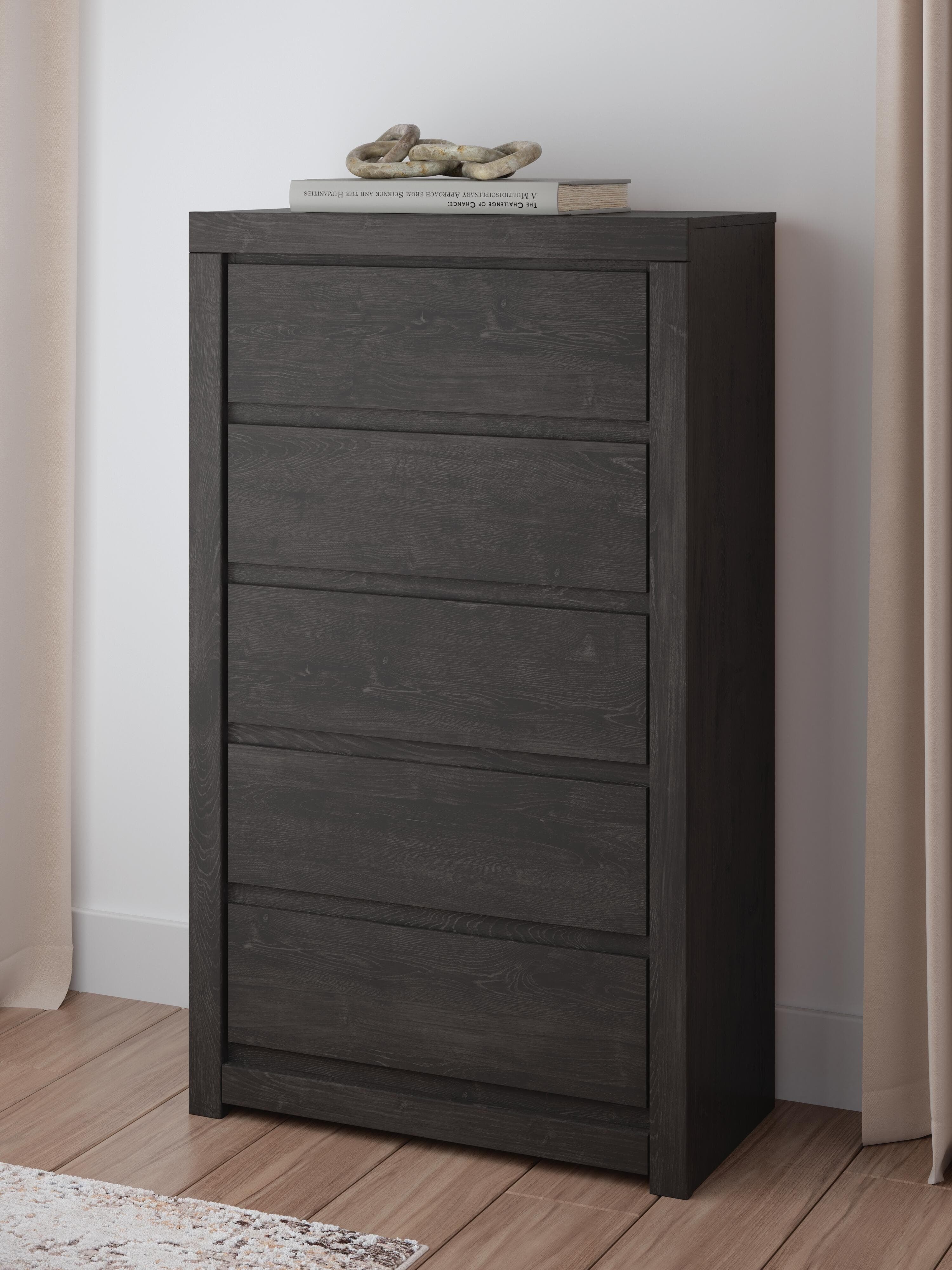 Parlayon Chest of Drawers — Black/Gray — view 2