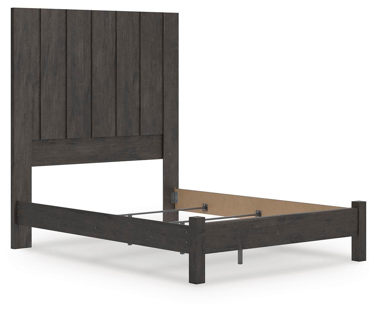 Parlayon Queen Panel Bed — Black/Gray — view 3