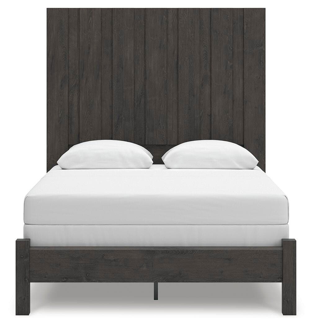 Parlayon Queen Panel Bed — Black/Gray — view 4