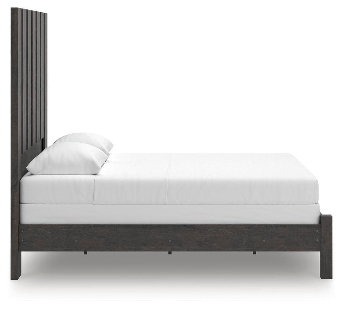 Parlayon Queen Panel Bed — Black/Gray — view 7