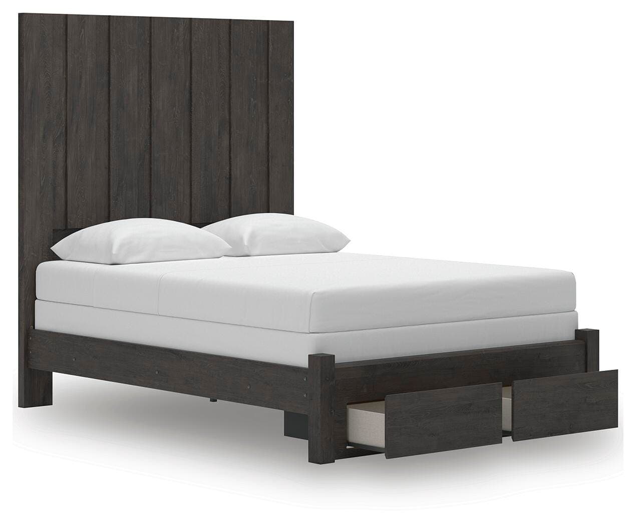 Parlayon Queen Panel Storage Bed — Black/Gray — view 5