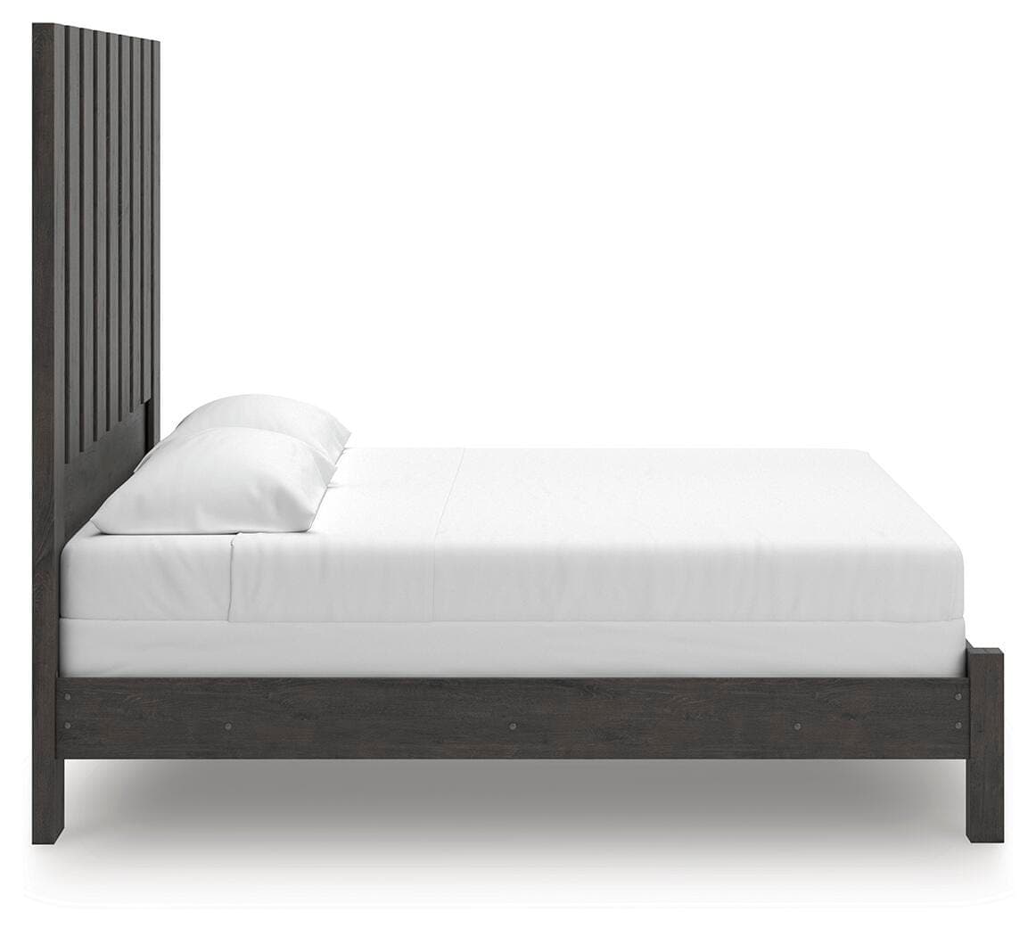 Parlayon King Panel Bed — Black/Gray — view 8