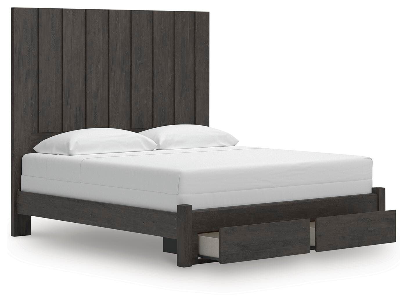 Parlayon King Panel Storage Bed — Black/Gray — view 5