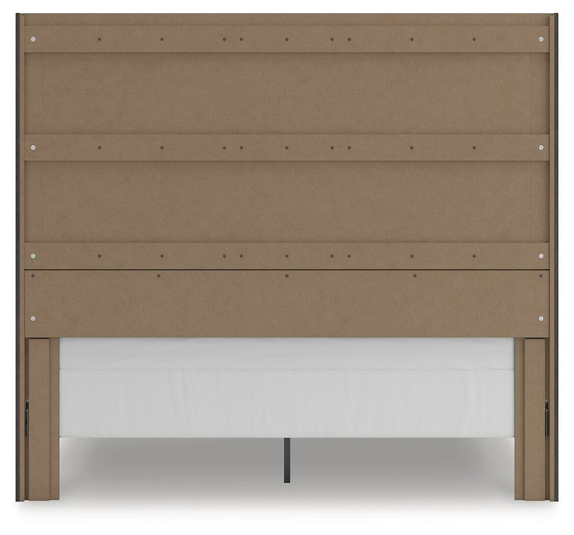 Parlayon King Panel Storage Bed — Black/Gray — view 7