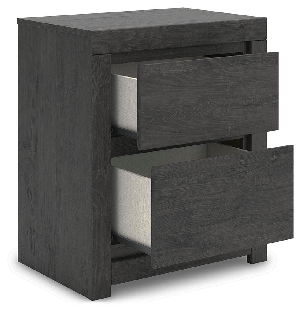 Parlayon Nightstand — Black/Gray — view 4