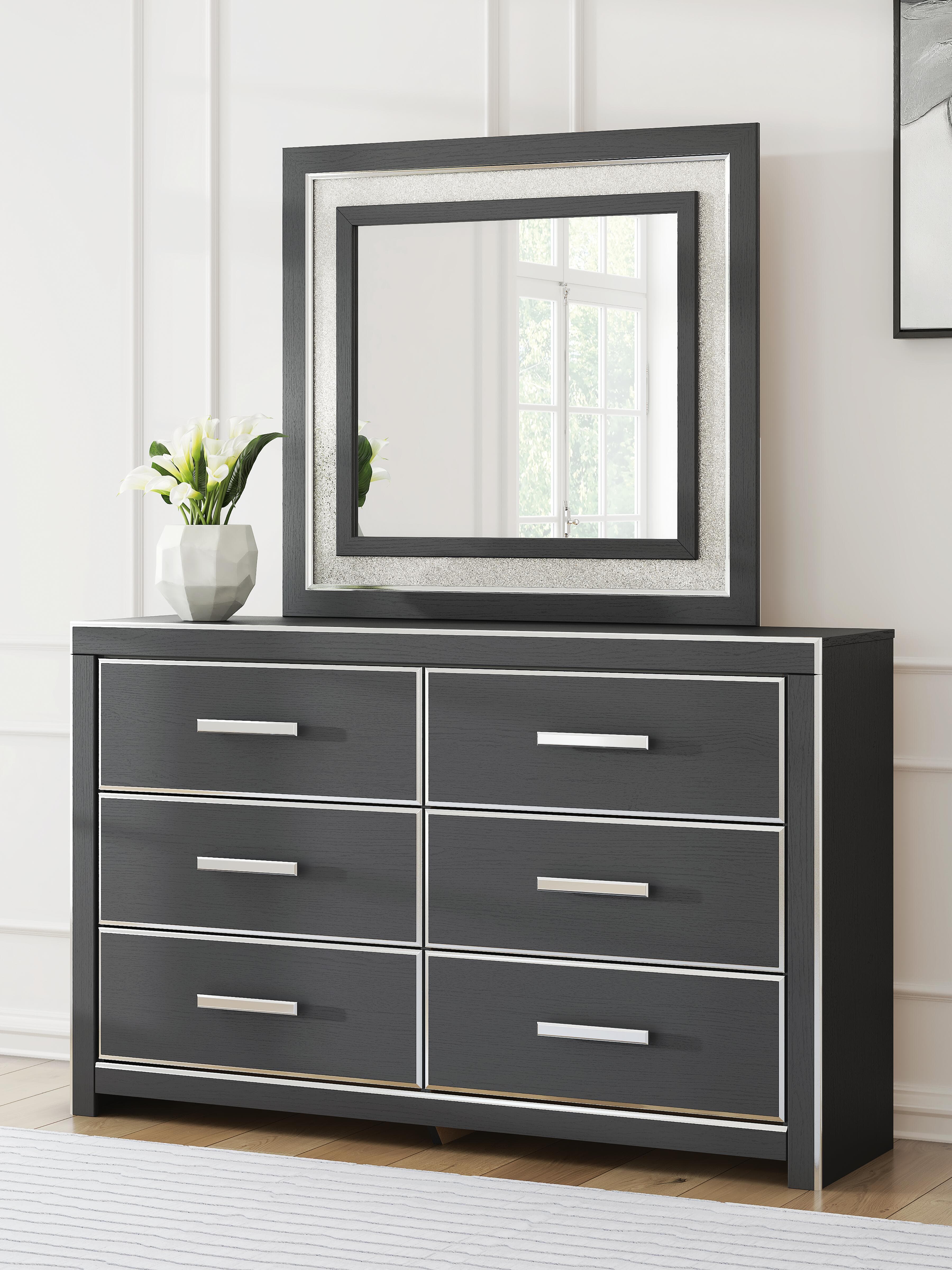 Birmonton Dresser and Mirror — Black — view 2