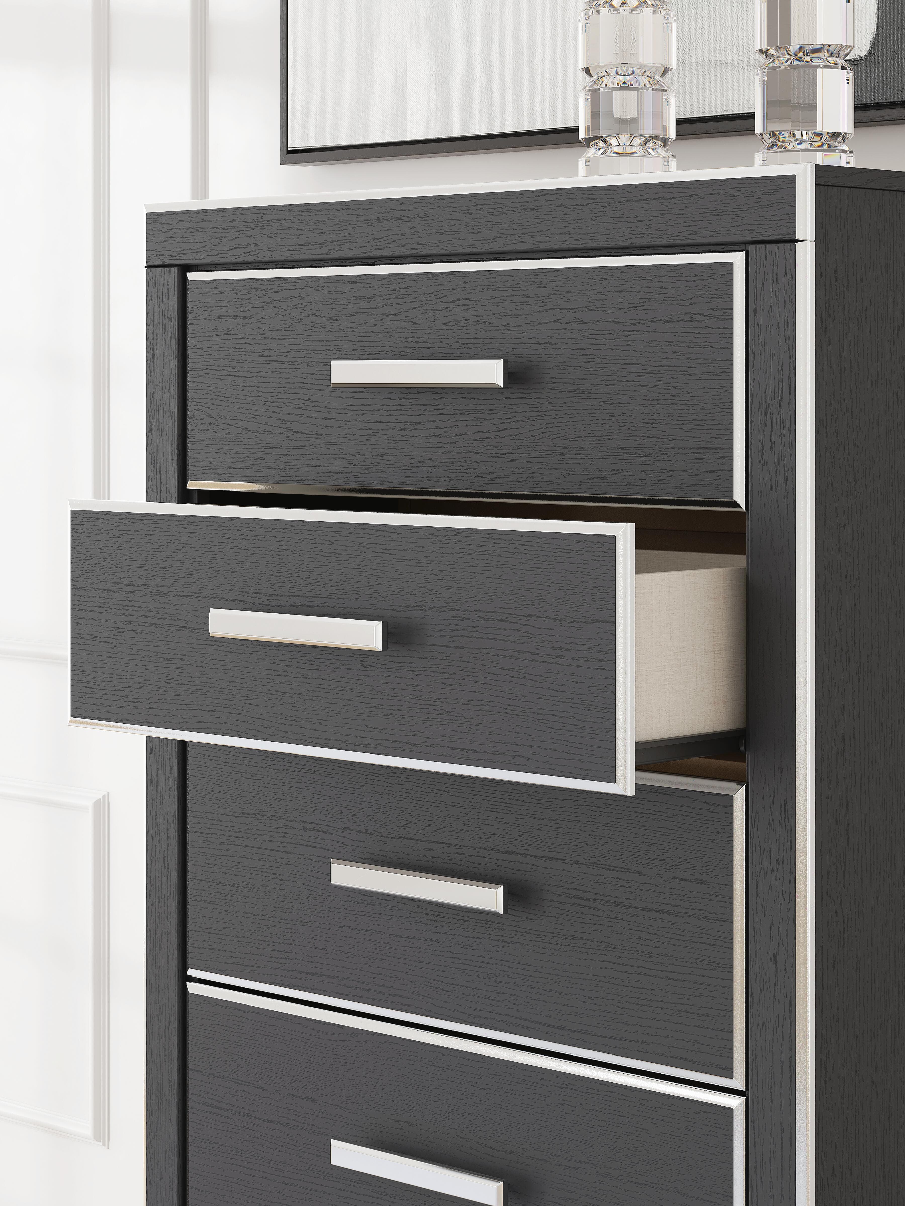 Birmonton Chest of Drawers — Black/Gray — view 6