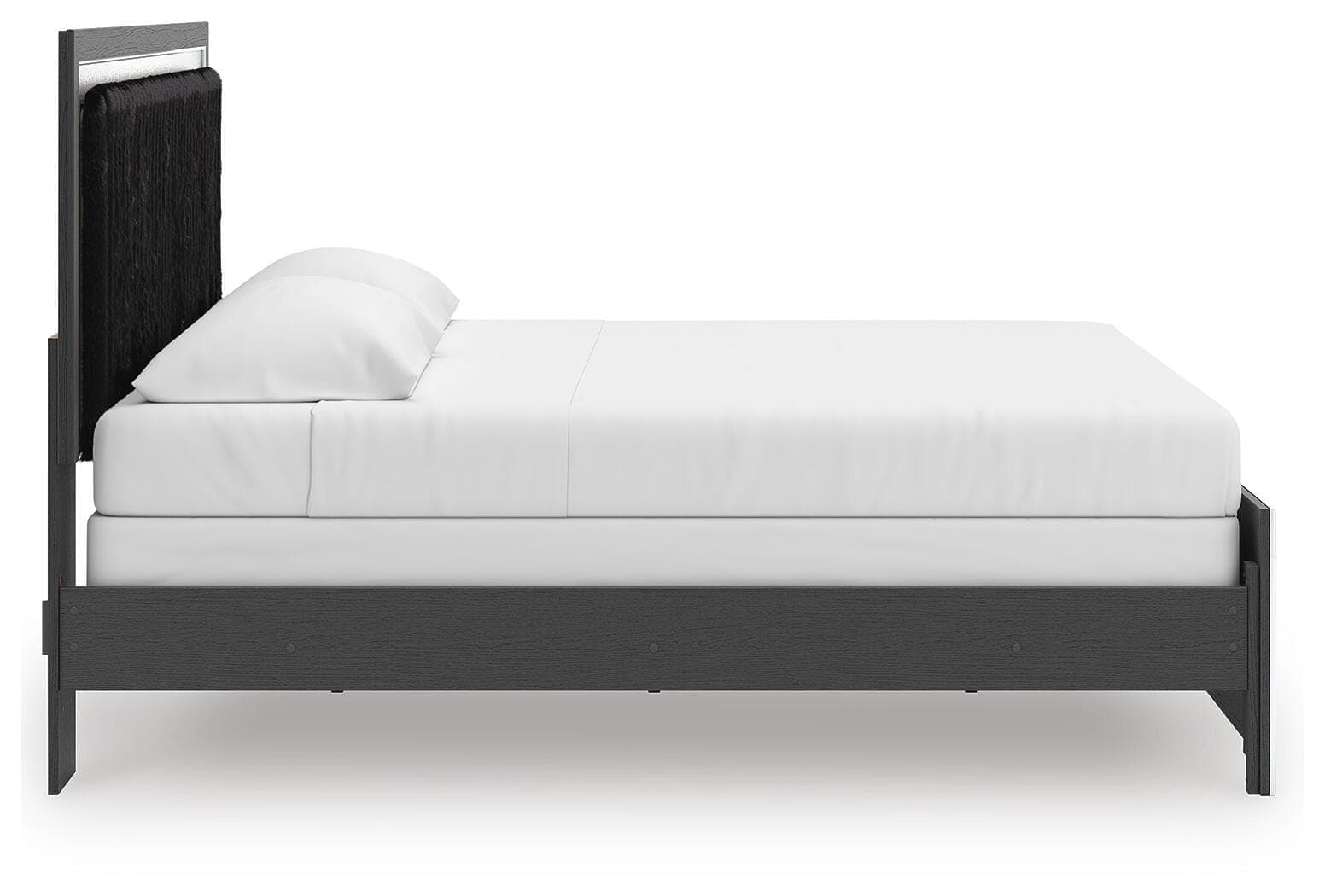 Birmonton King Upholstered Panel Bed — Black — view 7
