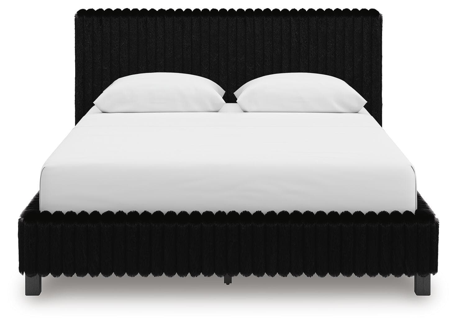 Birmonton Queen Upholstered Bed — Black — view 5