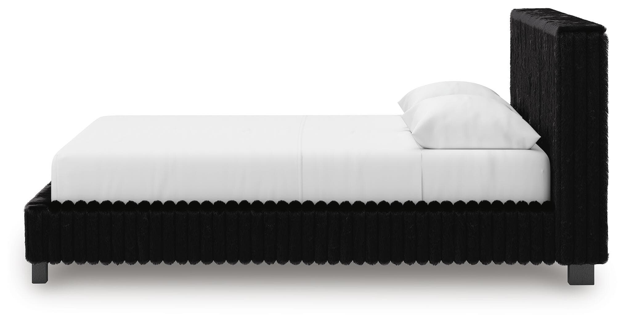 Birmonton Queen Upholstered Bed — Black — view 7