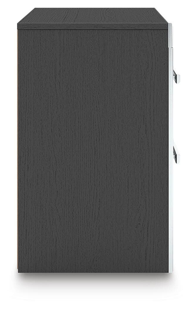 Birmonton Nightstand — Black/Gray — view 6