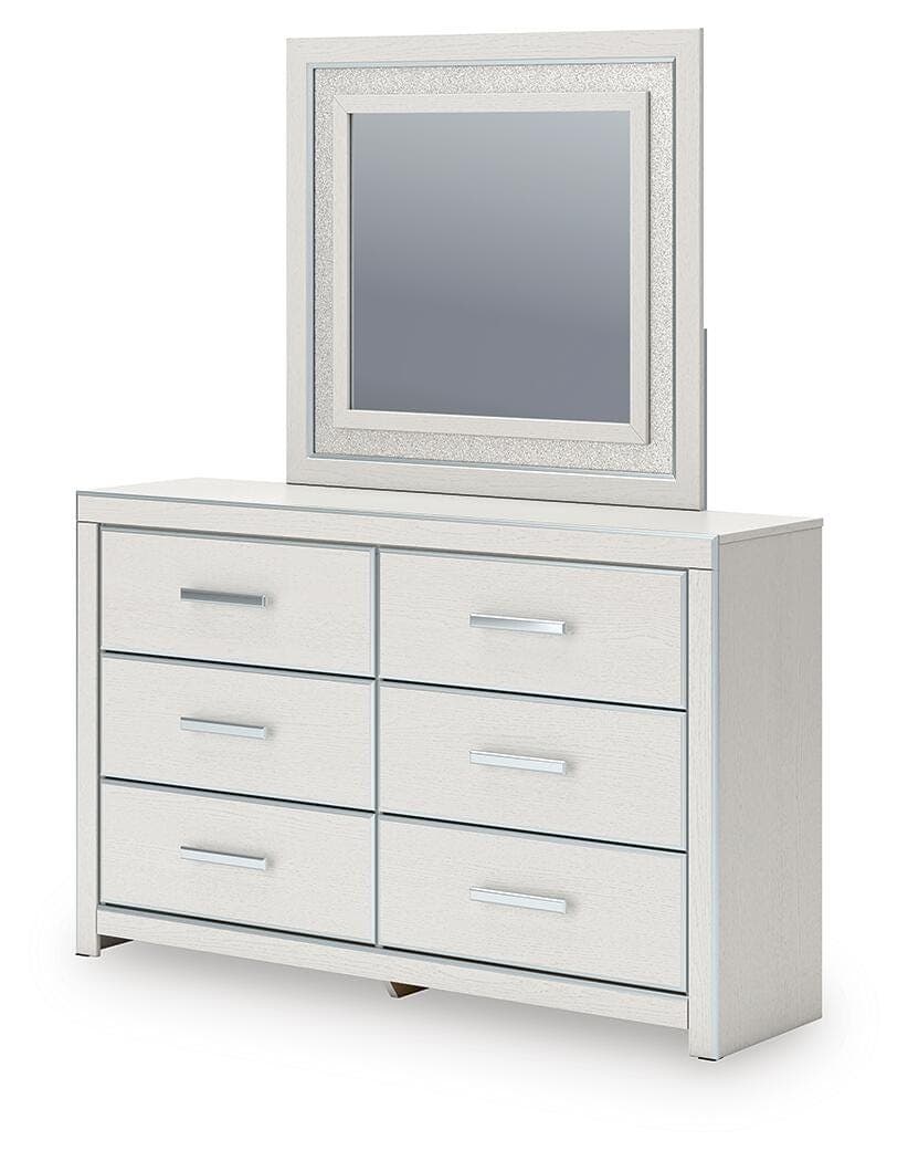 Birmonton Dresser and Mirror — White — view 5